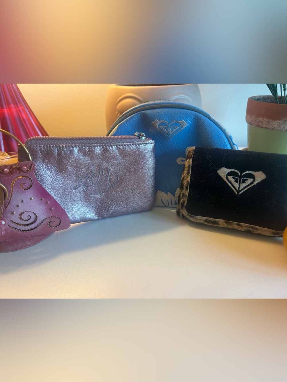Vintage Roxy Cosmetic Case, Roxy Wallet & Roxy Pouch - Picture 2 of 8